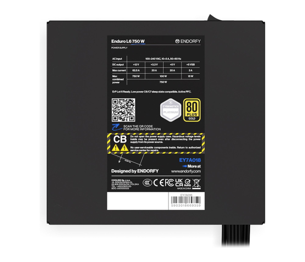 ENDORFY Enduro L6 750W 80 Plus Gold - 1534415 - zdjęcie 6